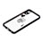 Handyhülle Silikon Hülle Gummi Schutzhülle Flexible Modisch Muster mit Fingerring Ständer Y01X für Samsung Galaxy A03 Core Schwarz