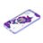 Handyhülle Silikon Hülle Gummi Schutzhülle Flexible Modisch Muster mit Fingerring Ständer Y01X für Samsung Galaxy A03 Core Violett