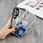 Handyhülle Silikon Hülle Gummi Schutzhülle Flexible Modisch Muster mit Fingerring Ständer Y01X für Samsung Galaxy A33 5G