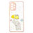 Handyhülle Silikon Hülle Gummi Schutzhülle Flexible Modisch Muster mit Fingerring Ständer Y01X für Samsung Galaxy A72 4G Gelb