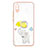 Handyhülle Silikon Hülle Gummi Schutzhülle Flexible Modisch Muster mit Fingerring Ständer Y01X für Xiaomi Redmi 9i Gelb
