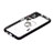Handyhülle Silikon Hülle Gummi Schutzhülle Flexible Modisch Muster mit Fingerring Ständer Y01X für Xiaomi Redmi 9T 4G Schwarz