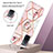 Handyhülle Silikon Hülle Gummi Schutzhülle Flexible Modisch Muster mit Fingerring Ständer Y02B für Oppo A55 5G