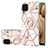 Handyhülle Silikon Hülle Gummi Schutzhülle Flexible Modisch Muster mit Fingerring Ständer Y02B für Samsung Galaxy A12 5G Rosa