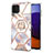 Handyhülle Silikon Hülle Gummi Schutzhülle Flexible Modisch Muster mit Fingerring Ständer Y02B für Samsung Galaxy A22 4G