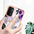 Handyhülle Silikon Hülle Gummi Schutzhülle Flexible Modisch Muster mit Fingerring Ständer Y03B für Oppo A74 5G