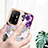 Handyhülle Silikon Hülle Gummi Schutzhülle Flexible Modisch Muster mit Fingerring Ständer Y03B für Oppo F19 Pro+ Plus 5G