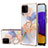 Handyhülle Silikon Hülle Gummi Schutzhülle Flexible Modisch Muster mit Fingerring Ständer Y03B für Samsung Galaxy A22 4G Helles Lila