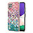 Handyhülle Silikon Hülle Gummi Schutzhülle Flexible Modisch Muster mit Fingerring Ständer Y03B für Samsung Galaxy A22s 5G