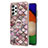 Handyhülle Silikon Hülle Gummi Schutzhülle Flexible Modisch Muster mit Fingerring Ständer Y03B für Samsung Galaxy A52 5G