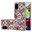 Handyhülle Silikon Hülle Gummi Schutzhülle Flexible Modisch Muster mit Fingerring Ständer Y03B für Samsung Galaxy A71 4G A715 Braun