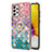 Handyhülle Silikon Hülle Gummi Schutzhülle Flexible Modisch Muster mit Fingerring Ständer Y03B für Samsung Galaxy A72 4G