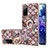 Handyhülle Silikon Hülle Gummi Schutzhülle Flexible Modisch Muster mit Fingerring Ständer Y03B für Samsung Galaxy S20 FE (2022) 5G Braun