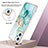 Handyhülle Silikon Hülle Gummi Schutzhülle Flexible Modisch Muster mit Fingerring Ständer Y05B für Oppo K10 4G