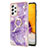 Handyhülle Silikon Hülle Gummi Schutzhülle Flexible Modisch Muster mit Fingerring Ständer Y05B für Samsung Galaxy A72 4G