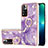 Handyhülle Silikon Hülle Gummi Schutzhülle Flexible Modisch Muster mit Fingerring Ständer Y05B für Xiaomi Mi 11i 5G (2022) Violett