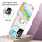 Handyhülle Silikon Hülle Gummi Schutzhülle Flexible Modisch Muster mit Fingerring Ständer Y05B für Xiaomi Redmi 10 4G