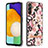 Handyhülle Silikon Hülle Gummi Schutzhülle Flexible Modisch Muster mit Fingerring Ständer Y06B für Samsung Galaxy A13 5G Rosa