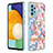 Handyhülle Silikon Hülle Gummi Schutzhülle Flexible Modisch Muster mit Fingerring Ständer Y06B für Samsung Galaxy A52 5G Rosa