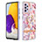Handyhülle Silikon Hülle Gummi Schutzhülle Flexible Modisch Muster mit Fingerring Ständer Y06B für Samsung Galaxy A72 4G