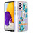 Handyhülle Silikon Hülle Gummi Schutzhülle Flexible Modisch Muster mit Fingerring Ständer Y06B für Samsung Galaxy A72 5G