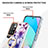 Handyhülle Silikon Hülle Gummi Schutzhülle Flexible Modisch Muster mit Fingerring Ständer Y06B für Xiaomi Redmi 10 (2022)