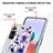Handyhülle Silikon Hülle Gummi Schutzhülle Flexible Modisch Muster mit Fingerring Ständer Y06B für Xiaomi Redmi Note 10 Pro 4G