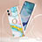 Handyhülle Silikon Hülle Gummi Schutzhülle Flexible Modisch Muster mit Fingerring Ständer YB5 für Motorola Moto G53j 5G