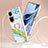 Handyhülle Silikon Hülle Gummi Schutzhülle Flexible Modisch Muster mit Fingerring Ständer YB5 für Oppo Reno10 Pro 5G