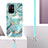 Handyhülle Silikon Hülle Gummi Schutzhülle Flexible Modisch Muster mit Schlüsselband Lanyard Y01B für Oppo Reno5 Z 5G