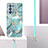 Handyhülle Silikon Hülle Gummi Schutzhülle Flexible Modisch Muster mit Schlüsselband Lanyard Y01B für Oppo Reno6 Pro+ Plus 5G