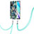 Handyhülle Silikon Hülle Gummi Schutzhülle Flexible Modisch Muster mit Schlüsselband Lanyard Y01B für Xiaomi Redmi 10 4G