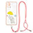 Handyhülle Silikon Hülle Gummi Schutzhülle Flexible Modisch Muster mit Schlüsselband Lanyard Y01X für Samsung Galaxy A21s