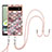 Handyhülle Silikon Hülle Gummi Schutzhülle Flexible Modisch Muster mit Schlüsselband Lanyard Y03B für Google Pixel 6a 5G