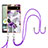 Handyhülle Silikon Hülle Gummi Schutzhülle Flexible Modisch Muster mit Schlüsselband Lanyard Y03B für Google Pixel 6a 5G Violett
