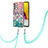 Handyhülle Silikon Hülle Gummi Schutzhülle Flexible Modisch Muster mit Schlüsselband Lanyard Y03B für Samsung Galaxy A72 4G