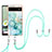 Handyhülle Silikon Hülle Gummi Schutzhülle Flexible Modisch Muster mit Schlüsselband Lanyard Y05B für Google Pixel 6a 5G Grün