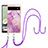 Handyhülle Silikon Hülle Gummi Schutzhülle Flexible Modisch Muster mit Schlüsselband Lanyard Y05B für Google Pixel 6a 5G Helles Lila