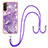 Handyhülle Silikon Hülle Gummi Schutzhülle Flexible Modisch Muster mit Schlüsselband Lanyard Y05B für Samsung Galaxy A04s