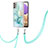 Handyhülle Silikon Hülle Gummi Schutzhülle Flexible Modisch Muster mit Schlüsselband Lanyard Y05B für Samsung Galaxy A13 4G