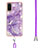 Handyhülle Silikon Hülle Gummi Schutzhülle Flexible Modisch Muster mit Schlüsselband Lanyard Y05B für Samsung Galaxy S20 5G