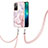 Handyhülle Silikon Hülle Gummi Schutzhülle Flexible Modisch Muster mit Schlüsselband Lanyard Y05B für Xiaomi Redmi Note 11 5G