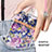 Handyhülle Silikon Hülle Gummi Schutzhülle Flexible Modisch Muster mit Schlüsselband Lanyard Y06B für Samsung Galaxy A21s