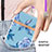 Handyhülle Silikon Hülle Gummi Schutzhülle Flexible Modisch Muster mit Schlüsselband Lanyard Y06B für Samsung Galaxy A32 5G