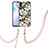 Handyhülle Silikon Hülle Gummi Schutzhülle Flexible Modisch Muster mit Schlüsselband Lanyard Y06B für Xiaomi Redmi 9A