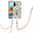 Handyhülle Silikon Hülle Gummi Schutzhülle Flexible Modisch Muster mit Schlüsselband Lanyard Y06B für Xiaomi Redmi Note 10 Pro Max