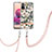Handyhülle Silikon Hülle Gummi Schutzhülle Flexible Modisch Muster mit Schlüsselband Lanyard Y06B für Xiaomi Redmi Note 10S 4G