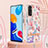 Handyhülle Silikon Hülle Gummi Schutzhülle Flexible Modisch Muster mit Schlüsselband Lanyard Y06B für Xiaomi Redmi Note 11 4G (2022)