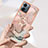 Handyhülle Silikon Hülle Gummi Schutzhülle Flexible Modisch Muster mit Schlüsselband Lanyard YB7 für Motorola Moto G14
