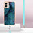 Handyhülle Silikon Hülle Gummi Schutzhülle Flexible Modisch Muster mit Schlüsselband Lanyard YB7 für Motorola Moto G53 5G